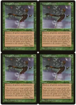 MTG Tranquil Domain x4 Mirage Common NM/LP Playset - Image 1