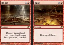 4x MTG Boom // Bust, Light Play, English Planar Chaos - Image 1