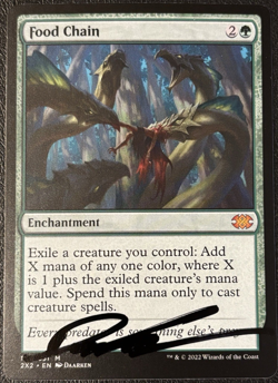 Food Chain Artist Proof Signed Double Masters 2022 2X2 MTG - Image 1