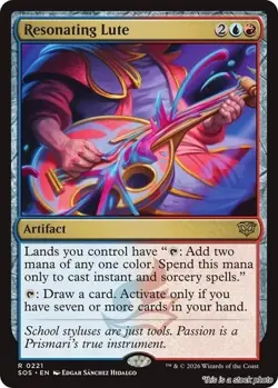 MTG ~ Resonating Lute ~ Secrets of Strixhaven ~ NM - Image 1