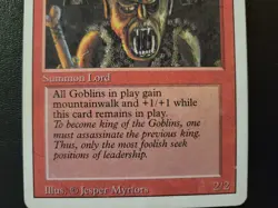Goblin King Anthologies ATH MP MTG Goblin Tribal Lord 1998 - Image 4