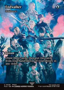 MTG Brainstorm Borderless Full Art ** Final Fantasy: Through the Ages ** English - Image 1