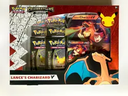 Pokemon TCG Celebrations 25th Anniversary Collection Lance's Charizard V Box 820650101625 - Image 1