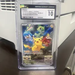 PSA 10 Pikachu 001/SV-P Promo Pre-Order Scarlet & Violet Pokemon Card Japanese - Image 1