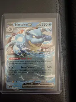 Pokemon TCG Blastoise EX Stamped Promo Double Rare Holo Card 30/142 Near Mint - Image 1