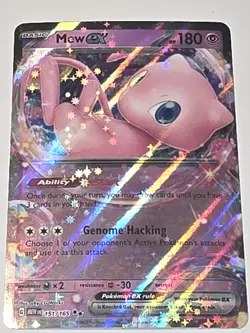 Pokemon TCG Mew ex 151/165 Scarlet and Violet 151 Double Rare Near Mint - Image 1