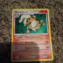 Arcanine 1/111 Rising Rivals Holo Rare Pokemon Card 2009 English + Growlithe - Image 4