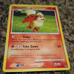 Arcanine 1/111 Rising Rivals Holo Rare Pokemon Card 2009 English + Growlithe - Image 5