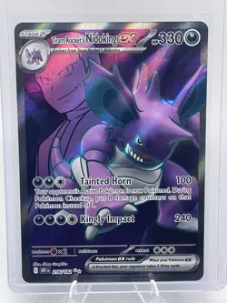 Pokemon SV10: Destined Rivals Team Rocket's Nidoking ex #216/182 - Image 1