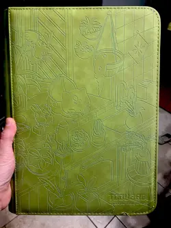 Pokemon Bulbasaur CONDITION ISSUE Laser Engraved Binder/ ! Green Binder - Image 1