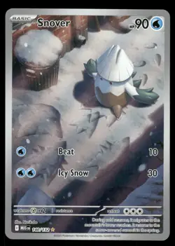 Pokemon Cards Snover 140/132 Mega Evolution Illustration Rare NM - Image 1