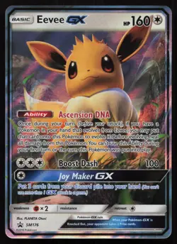 Eevee GX SM176 Holo Promo Sun & Moon Promo Pokemon English LP - Image 1