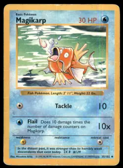 Pokemon Base Set (Shadowless) Magikarp #035/102 - Image 1