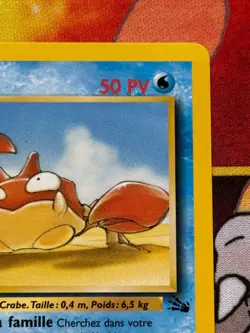 Krabby 51/62 1st Edition Common - Wotc Vintage Pokemon Fossil French - NM/VLP - Image 3