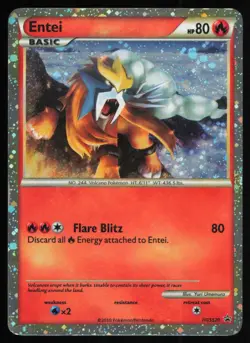 2010 CALL OF LEGENDS HEART GOLD SOUL SILVER PROMO ENTEI HOLO #HGSS20 - Image 1