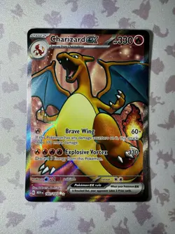 Pokemon Charizard ex 183/165 Sv: Scarlet & Violet 151 Full Art Holo - Image 1