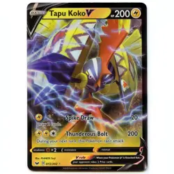 Tapu Koko V | 072 | Pokemon, Sword & Shield, Holofoil, Ultra Rare, Hi Res Scan - Image 1