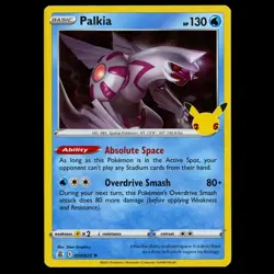 Palkia | 004/025 | Pokemon Celebrations, 25th Anniversary, Holo, Rare - Image 1