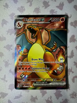Pokemon Charizard ex 183/165 Sv: Scarlet & Violet 151 Full Art Holo - Image 1