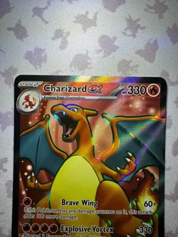 Pokemon Charizard ex 183/165 Sv: Scarlet & Violet 151 Full Art Holo - Image 3