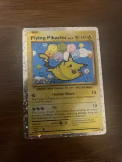2016 Pokemon XY Evolutions Flying Pikachu #110/108 Hollow - Image 1