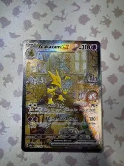 Pokemon Alakazam ex 201/165 Sv: Scarlet & Violet 151 SAR Holo 310 HP Mind Jack - Image 1