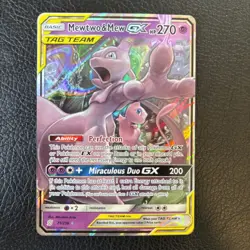 Mewtwo & Mew GX Tag Team Ultra Rare 71/236 NM - 2019 Pokemon TCG Unified Minds - Image 1