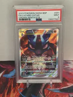 Pokemon Lucario VSTAR SWSH291 Crown Zenith Promo Holo PSA 9 Eng 270 HP - Image 1
