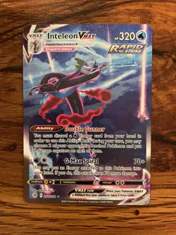 Pokemon Inteleon VMAX Secret Rare SWSH08 Fusion Strike 266/264 NM - Image 1