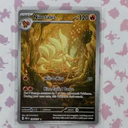Pokemon Ninetales 199/197 SV03 Obsidian Flames Illustration Rare Holo Eng - Image 1