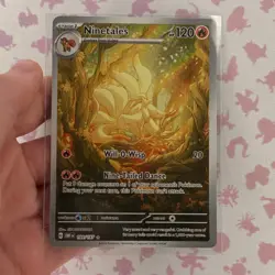 Pokemon Ninetales 199/197 SV03 Obsidian Flames Illustration Rare Holo Eng - Image 3