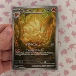Pokemon Ninetales 199/197 SV03 Obsidian Flames Illustration Rare Holo Eng - Image 4