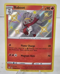 Pokemon Shining Fates Raboot, Scorbunny & Cinderace Lot Of 3 - Image 1