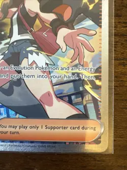 Pokemon TCG Hilda Trainer White Flare Holo Full Art SV 171/086 - Image 4