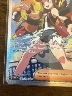 Pokemon TCG Hilda Trainer White Flare Holo Full Art SV 171/086 - Image 5