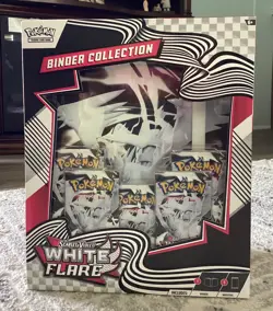 Pokemon TCG Scarlet & Violet WHITE FLARE Binder Collection NEW FACTORY SEALED - Image 1