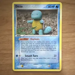 Pokemon TCG Ditto (Squirtle) 60 HP EX Delta Species 40/113 Uncommon English - Image 1