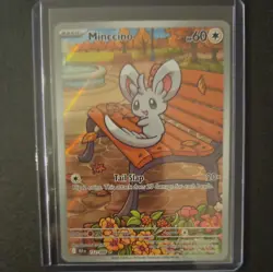 Minccino 152/086 Sv: Black Bolt Holo Pokemon NM English - Image 1