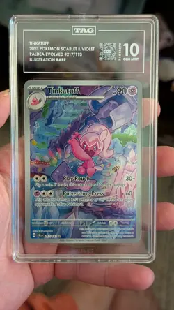 2023 POKEMON PAL EN PALDEA EVOLVED ILLUSTRATION RARE #217 TINKATUFF - Image 1