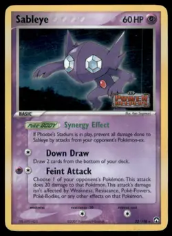 Pokemon Power Keepers Reverse Holo Sableye #22/108 - Image 1