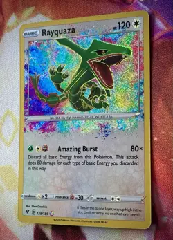 Pokemon Rayquaza 138/185 Swsh04: Vivid Voltage Holo Near Mint Nm - Image 2