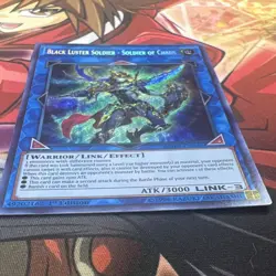 Yu-Gi-Oh Black Luster Soldier Soldier of Chaos BLHR-EN046 Secret Rare 1st Ed - Image 2