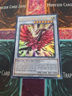 Yugioh Black Rose Moonlight Dragon YF07-EN001 Ultra Rare Limited Near Mint - Image 1