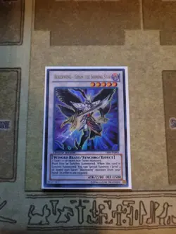 YUGIOH TCG BLACKWING GRAM THE SHINING STAR YF04-EN001 ULTRA LIMITED EDITION NM - Image 1