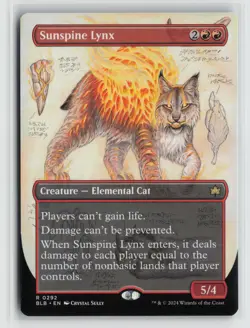 Sunspine Lynx 0292 Borderless Bloomburrow BLB MTG Magic - Image 1