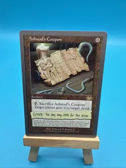 MTG; Ashnod's Coupon; Unglued; Regular; EX; Magic The Gathering - Image 1