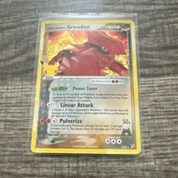 Pokemon Team Magma's Groudon Rare Holo Team Magma vs Team Aqua 9/95 100HP 2004 - Image 3
