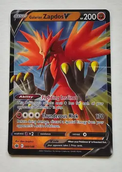 Galarian Legendary Birds V Lot – Zapdos V, Articuno V, Moltres V Pokemon TCG - Image 2