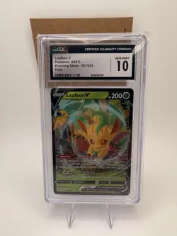 Pokemon TCG Leafeon V 007/203 Evolving Skies CGC 10 Gem Mint Holo 2021 - Image 1