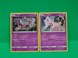 Mewtwo SM214 & Mew SM215 - Holo Rare Pokemon - Black Star Promo - Image 3